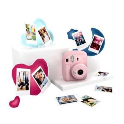 PACK BEST MEMORIES CAMARA INSTANTANEA INSTAX MINI 12 ROSA FUJIFILM