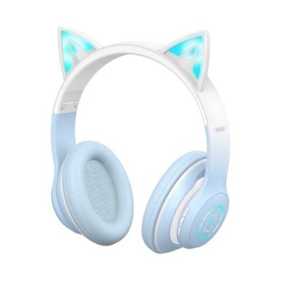 AURICULARES DIADEMA BLUETOOTH BE38 CATS AZUL XO