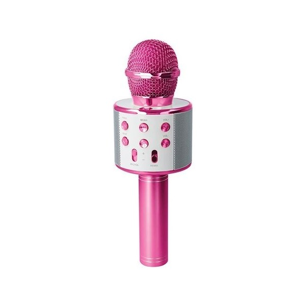 MICROFONO KARAOKE BLUETOOTH BMS-300 LITE ROSA FOREVER