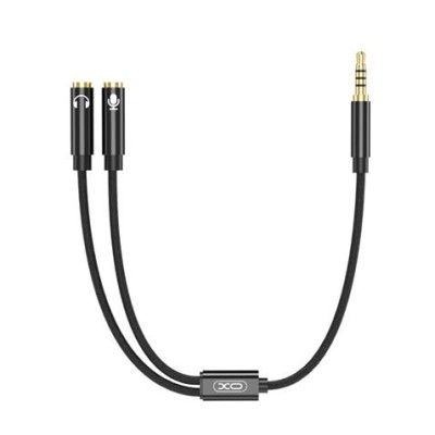 CABLE NBR197 MINI JACK A 2 MINI JACK HEMBRAS AUDIO + MICROFONO XO