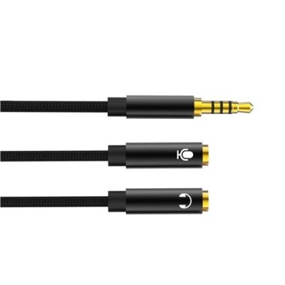 CABLE NBR197 MINI JACK A 2 MINI JACK HEMBRAS AUDIO + MICROFONO XO