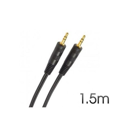 CABLE STEREO MINI JACK 3.5 M/M AUDIO 1.5M CROMAD