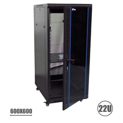 RACK 19 22U 600X600 PERFORADO CROMAD