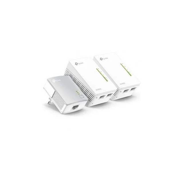 KIT EXTENSOR POWERLINE WIFI TP-LINK AV600 300MBPS (TL-WPA4220) PACK 3