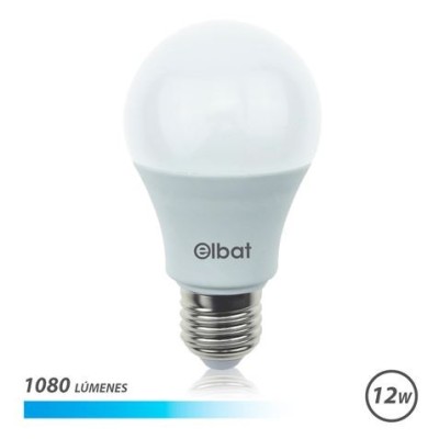 BOMBILLA LED A60 | 12W | 1080LM | E27 | LUZ FRIA | ELBAT