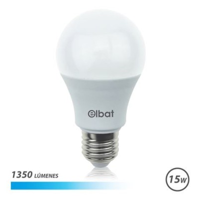 BOMBILLA LED A60 | 15W | 1350LM | E27 | LUZ FRIA | ELBAT