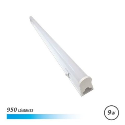 TUBO LED T5 9W 950LM 60CM LUZ FRIA CON INTERRUPTOR ELBAT