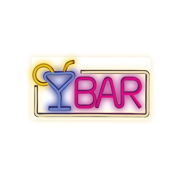 LAMPARA DECORATIVA NEON LED BAR FOREVER