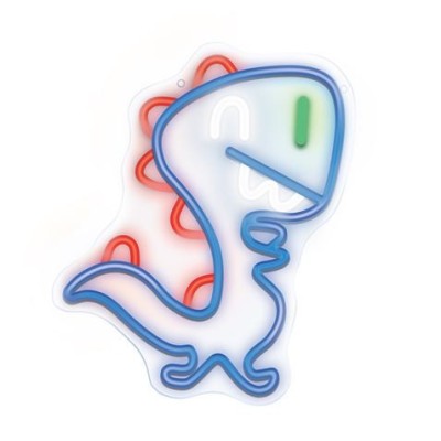 LAMPARA DECORATIVA NEON LED DINO BABY AZUL FOREVER