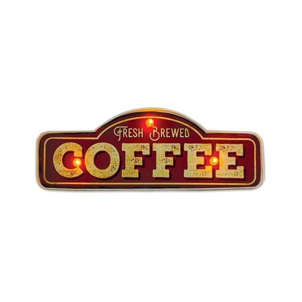 LAMPARA DECORATIVA NEON LED RETRO COFFE FOREVER