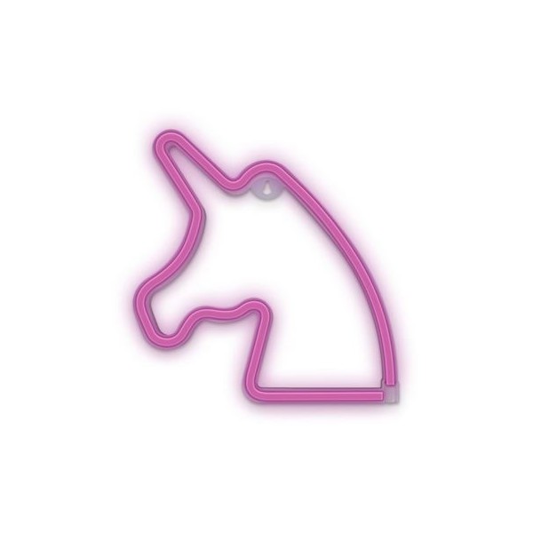 LAMPARA DECORATIVA NEON LED UNICORNIO ROSA FOREVER