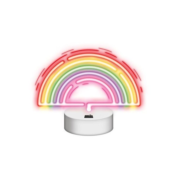 LAMPARA SOBREMESA DECORATIVA NEON LED RAINBOW