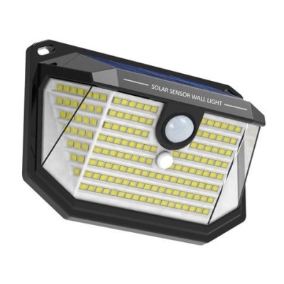 APLIQUE LED SOLAR 150LM ILUMINACIÓN 3 CARAS NEGRO ELBAT