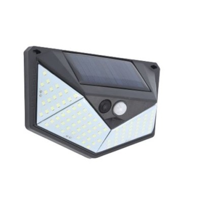 APLIQUE LED SOLAR 250LM ILUMINACIÓN 3 CARAS NEGRO ELBAT