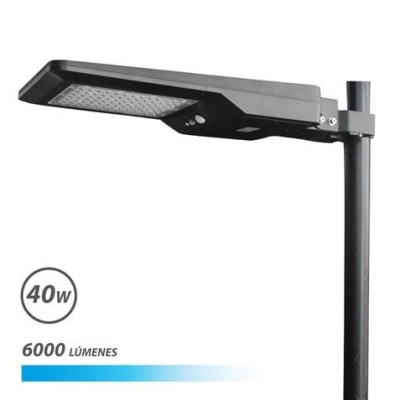 FAROLA LED SOLAR 40W PRO 6000LM 6000K ELBAT