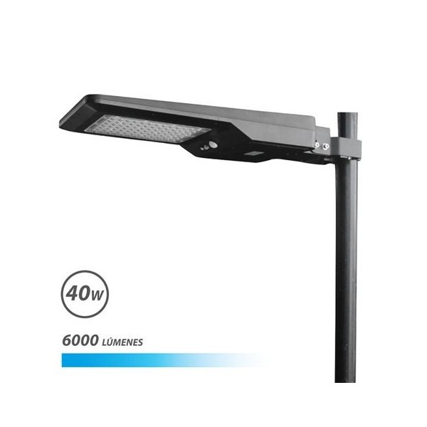 FAROLA LED SOLAR 40W PRO 6000LM 6000K ELBAT