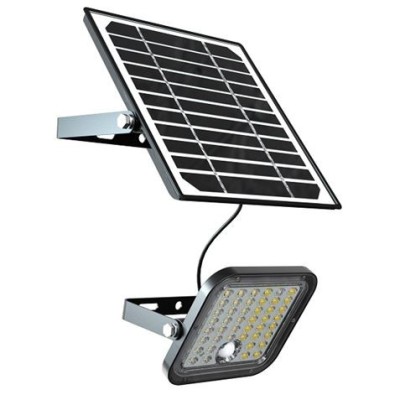 FOCO LED SOLAR 10W 1500LM CON SENSOR + MANDO ELBAT