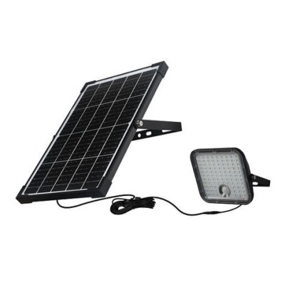 FOCO LED SOLAR 30W 4800LM CON SENSOR + MANDO ELBAT