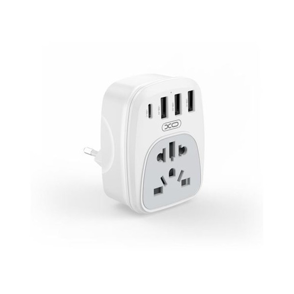 ADAPTADOR DE VIAJE UNIVERSAL + USB X4 WL26 XO