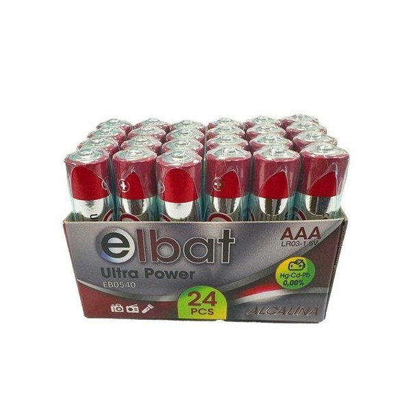 PACK 24 PCS PILAS ALCALINAS LR03/AAA ELBAT