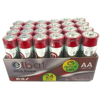 PACK 24 PCS PILAS ALCALINAS LR6/AA ELBAT