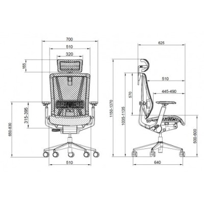 SILLA OFICINA GAMA SENIOR SE1200 CROMAD