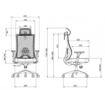 SILLA OFICINA GAMA SENIOR SE7000 CROMAD