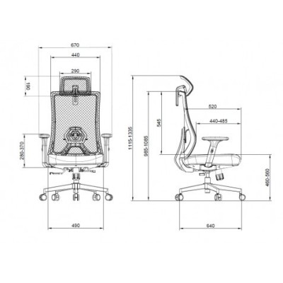 SILLA OFICINA GAMA SENIOR SE8000 CROMAD