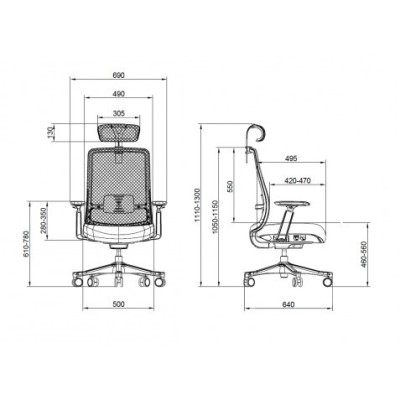 SILLA OFICINA GAMA SENIOR SE9000 CROMAD