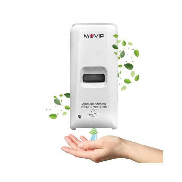 DISPENSADOR DE GEL AUTOMÁTICO SIN CONTACTO PARA PARED 1000ML MUVIP