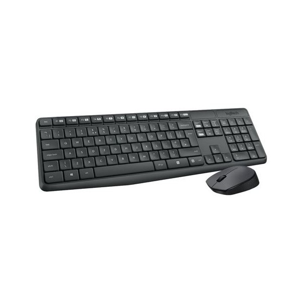 TECLADO + RATON LOGITECH MK235 WIRELESS BLACK