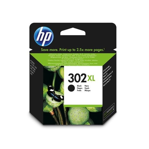 CARTUCHO DE TINTA NEGRO 302XL ALTA CAPACIDAD HP