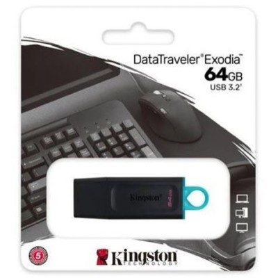 PENDRIVE KINGSTON USB3.2 64GB DATATRAVELER EXODIA