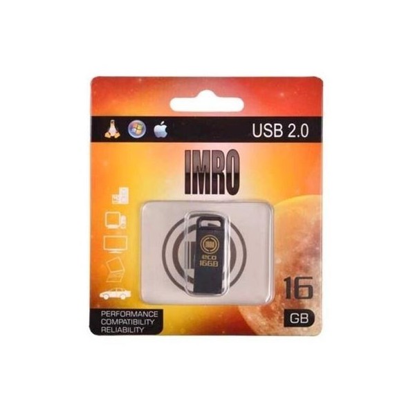 PENDRIVE USB 2.0 BLACK IMRO 16GB