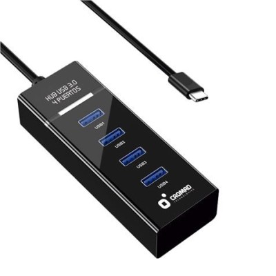 HUB TIPO C USB 3.0 4 PUERTOS CROMAD