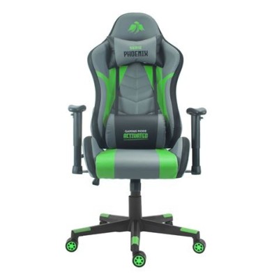 SILLA GAMING SERIE PHOENIX VERDE CROMAD