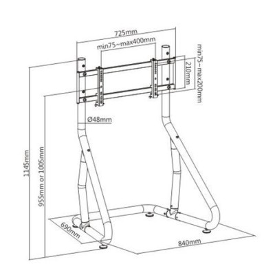 STAND PARA UN TELEVISOR RACING SIMULATOR COCKPIT SEAT CROMAD