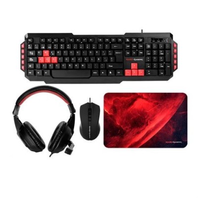 PACK 4 EN 1 TECLADO | RATON | ALFOMBRILLA | AURICULARES MRCP1 MARS GAMING