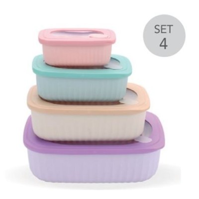 SET 4 TUPPER HERMETICOS SOFT COLOR HAIZEA