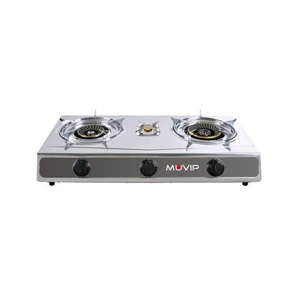 COCINA GAS INOX 3 FUEGOS SERIE STRONG MUVIP