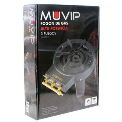 FOGON DE GAS ALTA POTENCIA 3 FUEGOS MUVIP