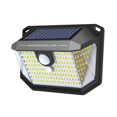 APLIQUE LED SOLAR 150LM ILUMINACIÓN 3 CARAS NEGRO ELBAT