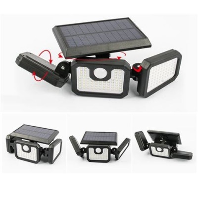 FOCO SOLAR TRIPLE CON SENSOR 800LM ELBAT