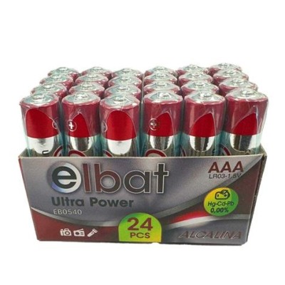 PACK 24 PCS PILAS ALCALINAS LR03/AAA ELBAT