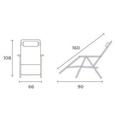 TUMBONA PLEGABLE BEIGE DE ACERO CON COJIN CERVICAL