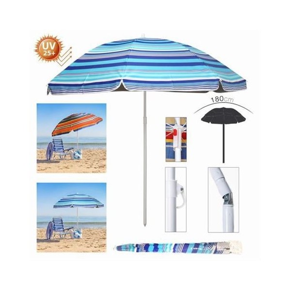 SOMBRILLA PARASOL 180CM PROTECCION UV25