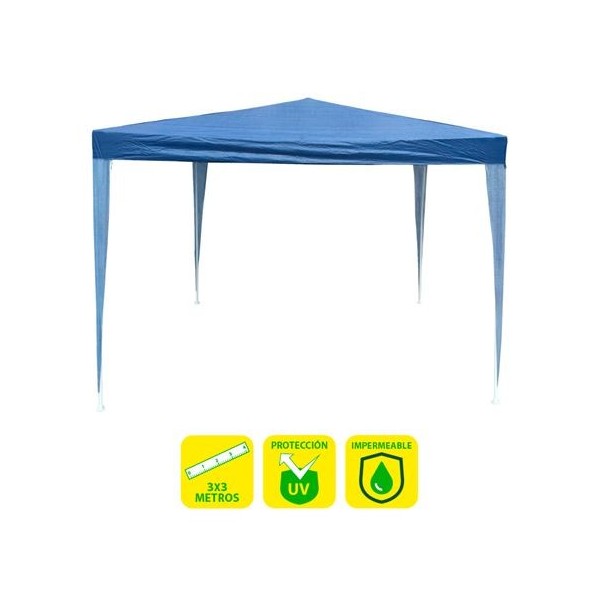 CARPA ACERO RAFIA 3X3 METROS AZUL OSCURO SUNGARDEN