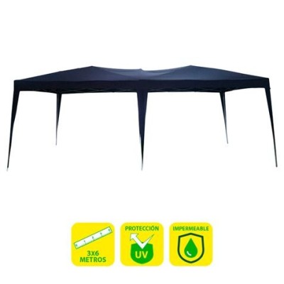 CARPA PLEGABLE ACERO 3X6 METROS AZUL OSCURO SUNGARDEN