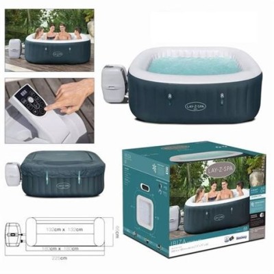 SPA IBIZA LAY-Z-SPA 180X180X66CM 4-6 PERSONAS BESTWAY