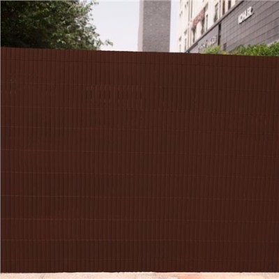 CAÑIZO PLÁSTICO DOBLE CARA 1.5X3 METROS MARRON OSCURO SUNGARDEN